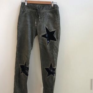 Venti6 khaki drawstring cargo pants